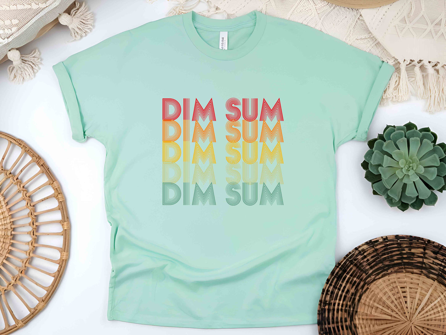 Dim Sum Lover Unisex Tee, Asian Food T-Shirt, Retro Dim Sum Shirt, Cute Foodie Tee, Gift for Dim Sum Fans, Yum Cha T-Shirt