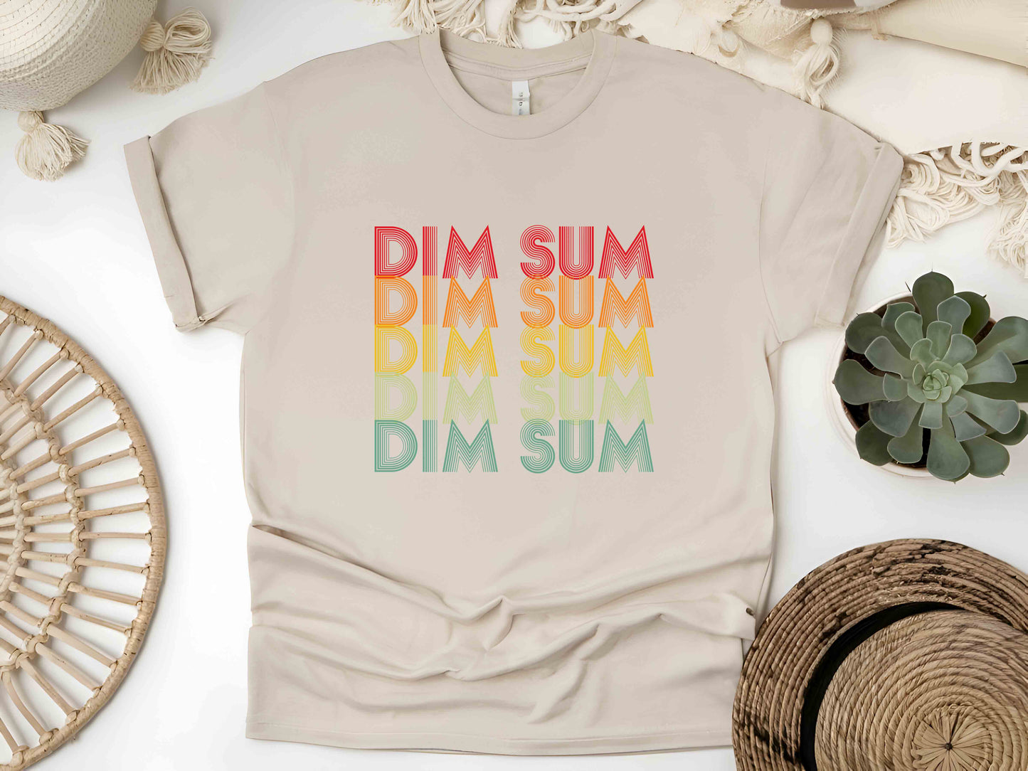 Dim Sum Lover Unisex Tee, Asian Food T-Shirt, Retro Dim Sum Shirt, Cute Foodie Tee, Gift for Dim Sum Fans, Yum Cha T-Shirt