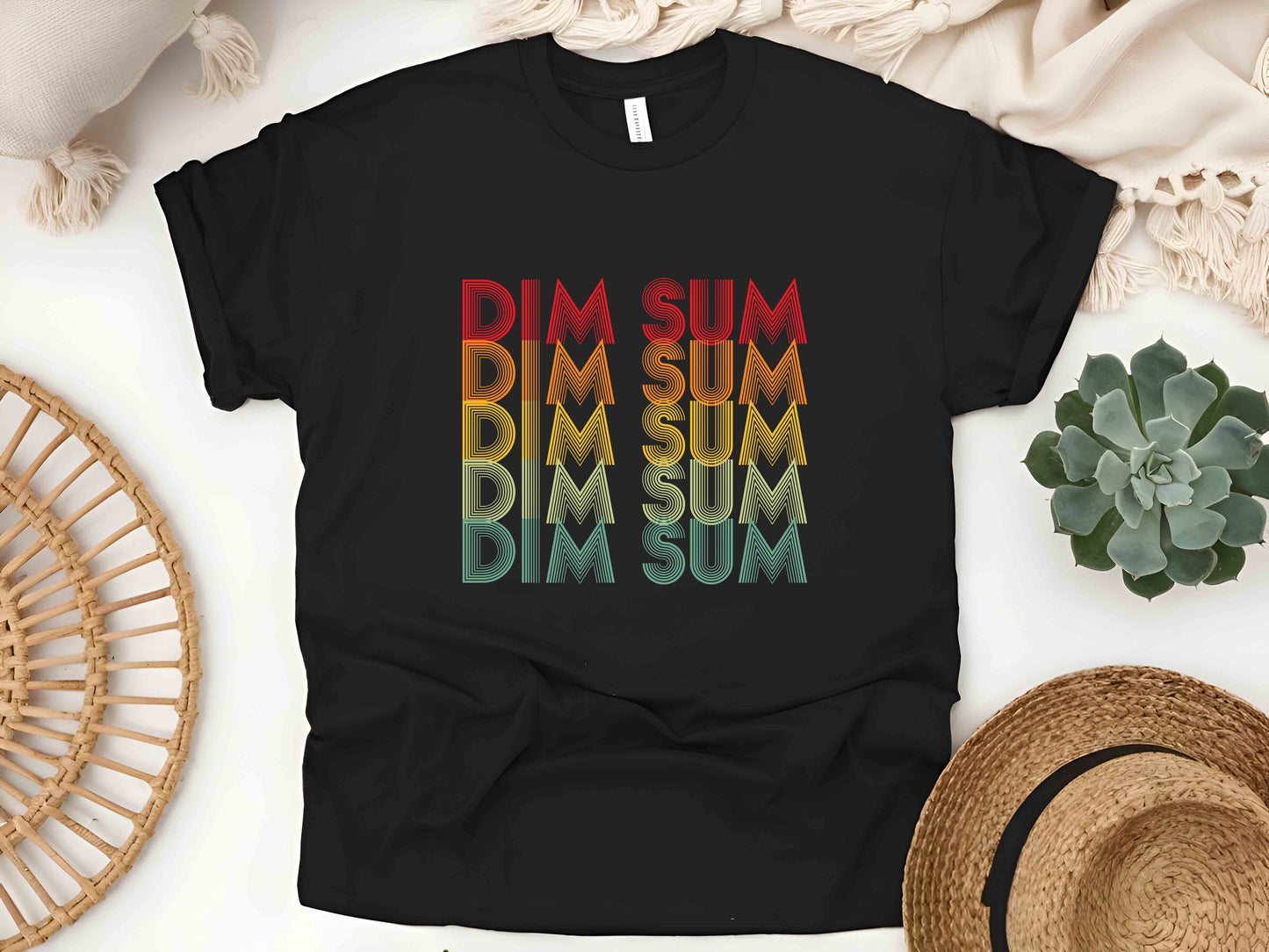 Dim Sum Lover Unisex Tee, Asian Food T-Shirt, Retro Dim Sum Shirt, Cute Foodie Tee, Gift for Dim Sum Fans, Yum Cha T-Shirt