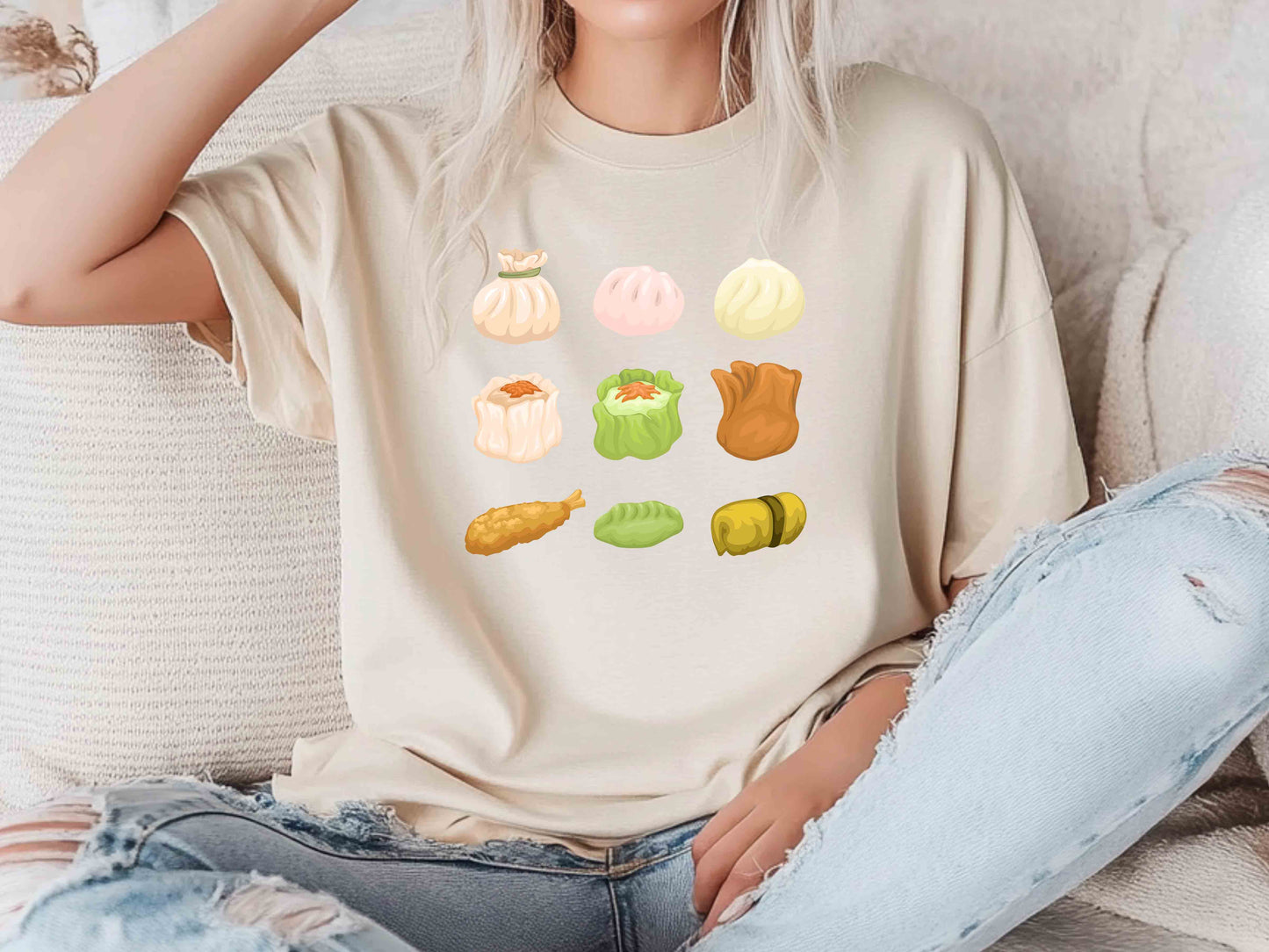 Dim Sum Unisex Tee, Shumai & Dumplings Shirt, Funny Chinese Food T-Shirt, Foodie Gift, Asian Cuisine Tee, Soup Dumpling Lover Shirt