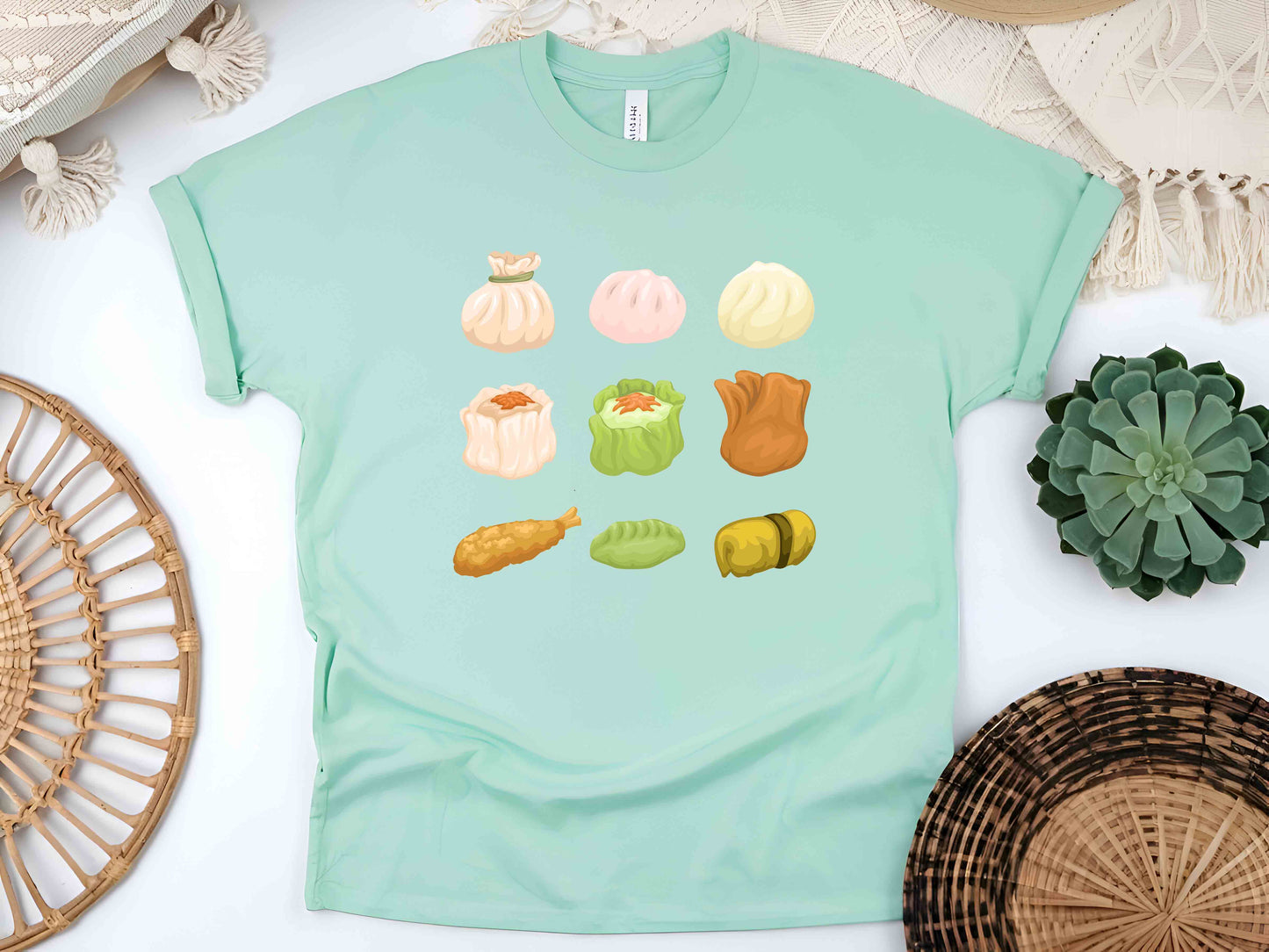 Dim Sum Unisex Tee, Shumai & Dumplings Shirt, Funny Chinese Food T-Shirt, Foodie Gift, Asian Cuisine Tee, Soup Dumpling Lover Shirt