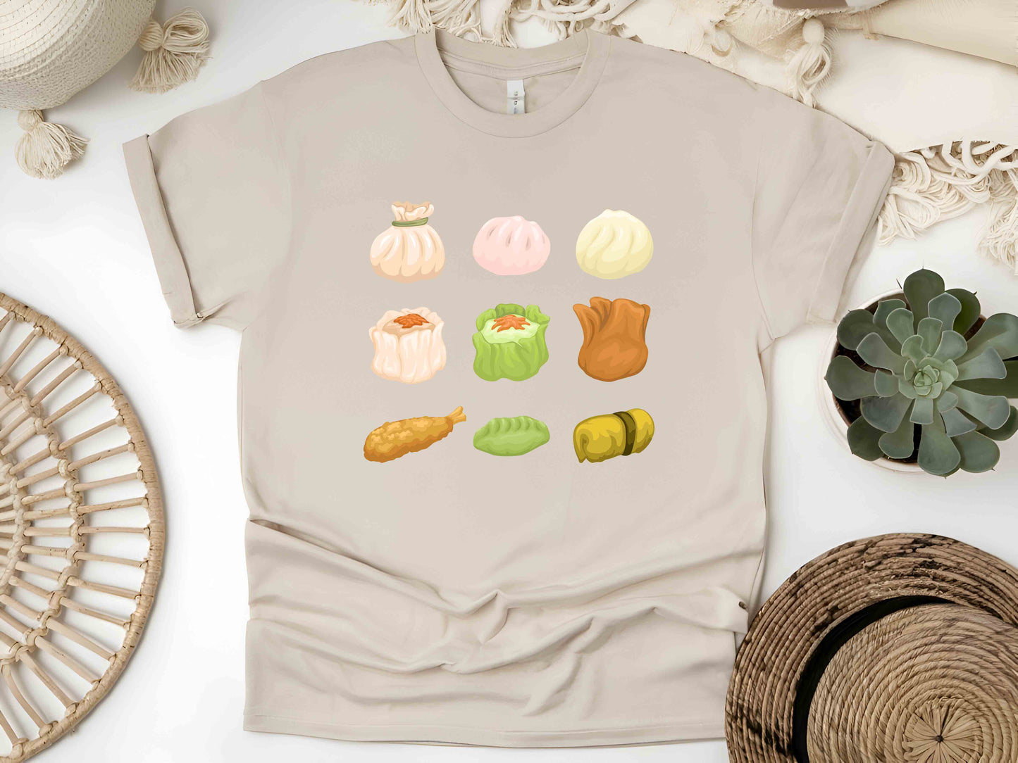 Dim Sum Unisex Tee, Shumai & Dumplings Shirt, Funny Chinese Food T-Shirt, Foodie Gift, Asian Cuisine Tee, Soup Dumpling Lover Shirt