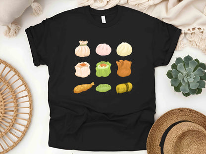 Dim Sum Unisex Tee, Shumai & Dumplings Shirt, Funny Chinese Food T-Shirt, Foodie Gift, Asian Cuisine Tee, Soup Dumpling Lover Shirt