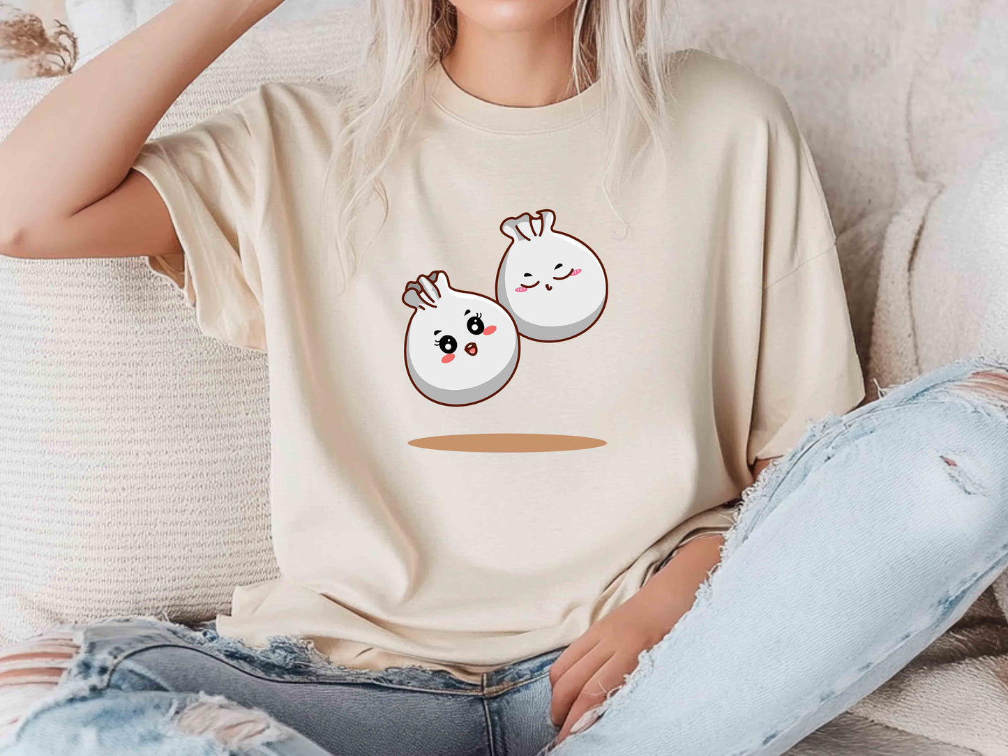 Cute Soup Dumpling Unisex Tee, Kawaii Dim Sum Shirt, Funny Chinese Food T-Shirt, Foodie Gift, Asian Cuisine Tee, Dumpling Lover Shirt