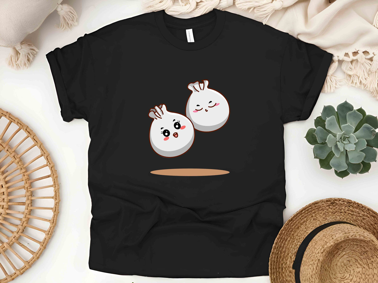 Cute Soup Dumpling Unisex Tee, Kawaii Dim Sum Shirt, Funny Chinese Food T-Shirt, Foodie Gift, Asian Cuisine Tee, Dumpling Lover Shirt