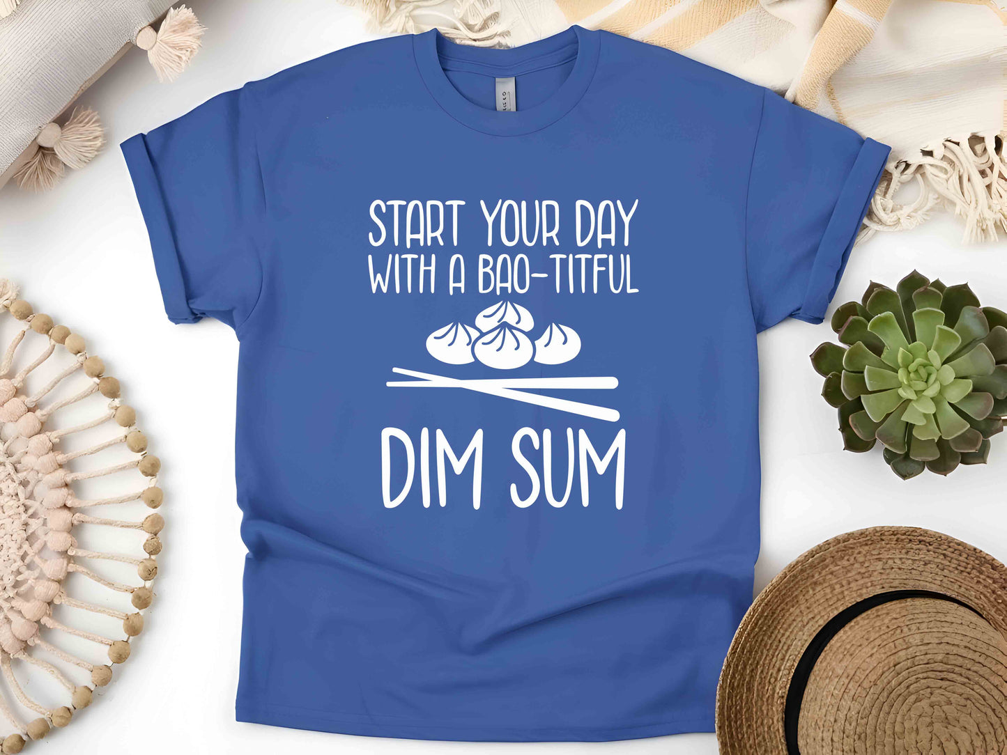 Bao-Tiful Dim Sum Unisex Tee, Cute Dumpling Shirt, Funny Chinese Food T-Shirt, Foodie Gift, Asian Cuisine Tee, Yum Cha Lover Shirt