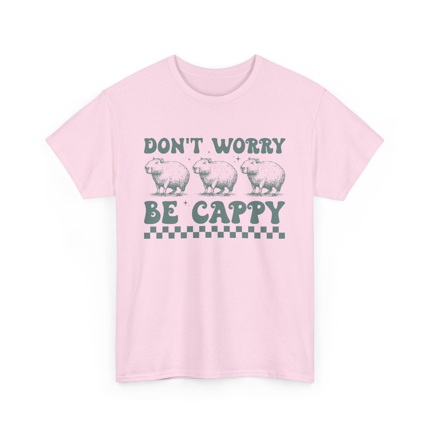 Don't Worry Be Cappy Unisex Heavy Cotton Tee - Fun Graphic T-Shirt for Casual Wear