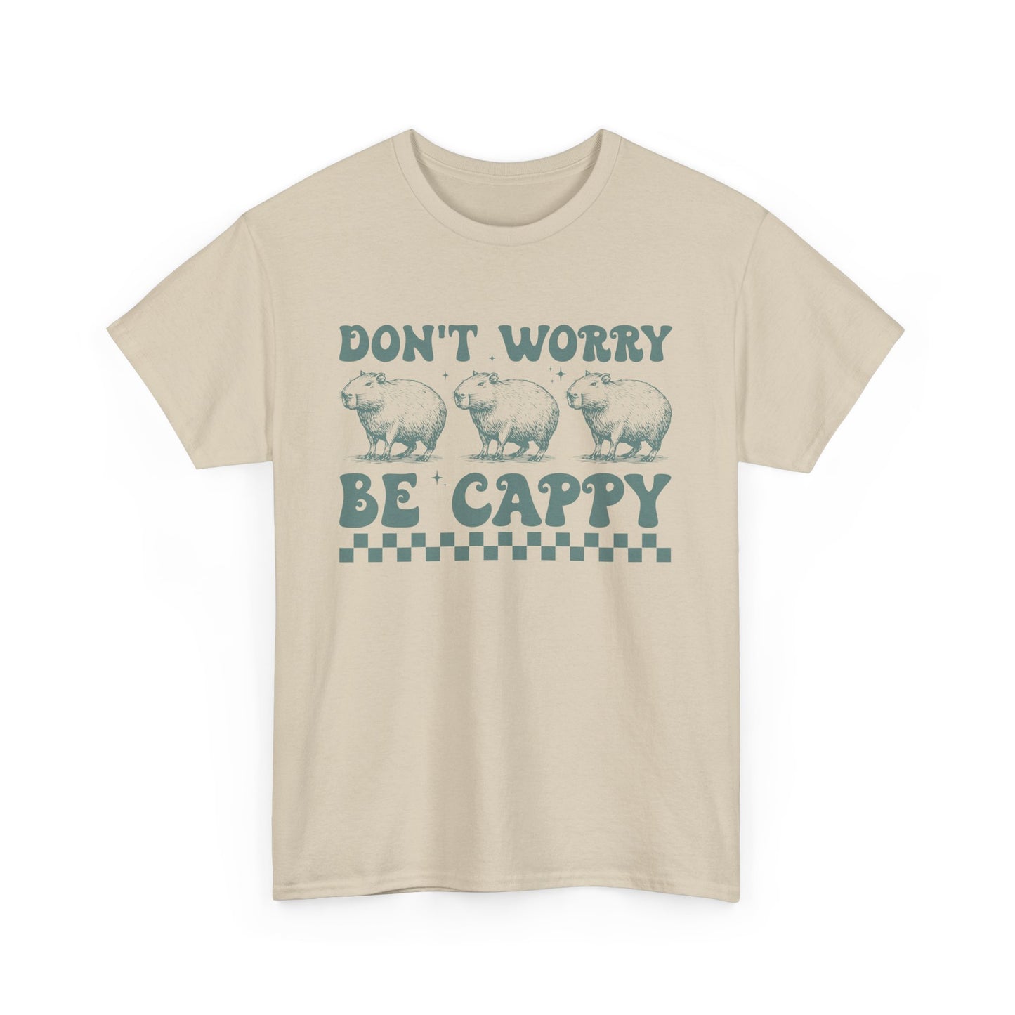 Don't Worry Be Cappy Unisex Heavy Cotton Tee - Fun Graphic T-Shirt for Casual Wear