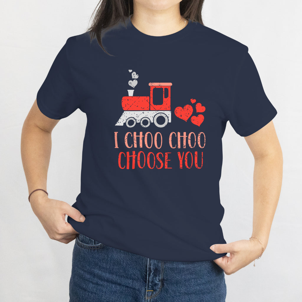 Valentines Day Train Toddler Boys T-Shirt I Choo Choo Choose You Tee