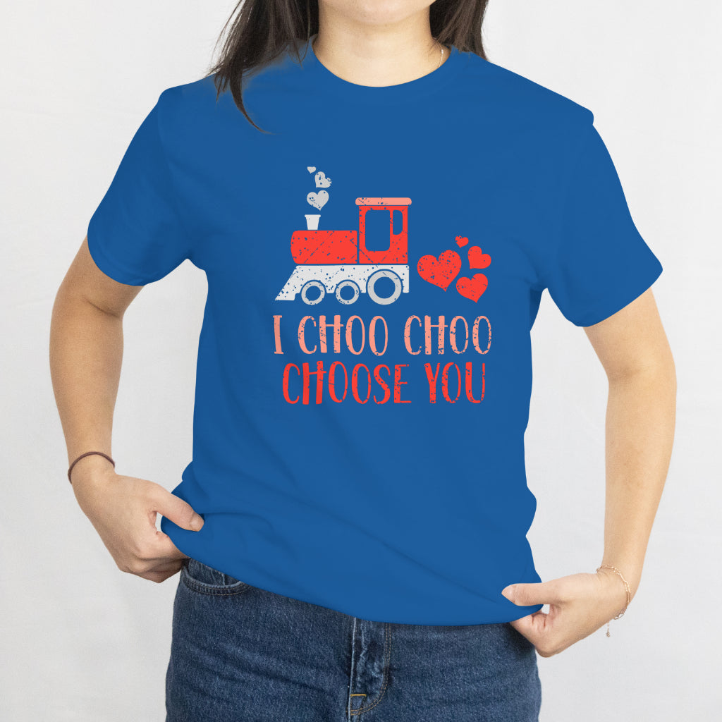 Valentines Day Train Toddler Boys T-Shirt I Choo Choo Choose You Tee