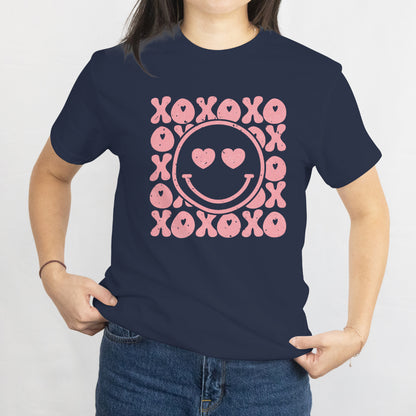 Valentines Day For Girl Womens T-Shirt Groovy Valentine Vibes Tee