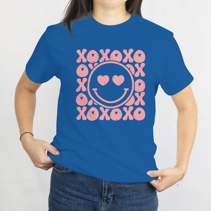 Valentines Day For Girl Womens T-Shirt Groovy Valentine Vibes Tee