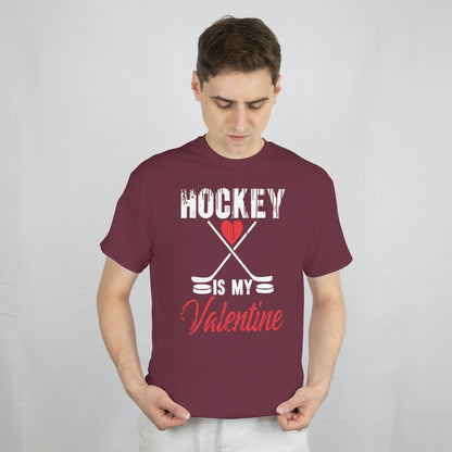 Hockey Valentines Day T-Shirt Hockey Is My Valentine Gift Tee