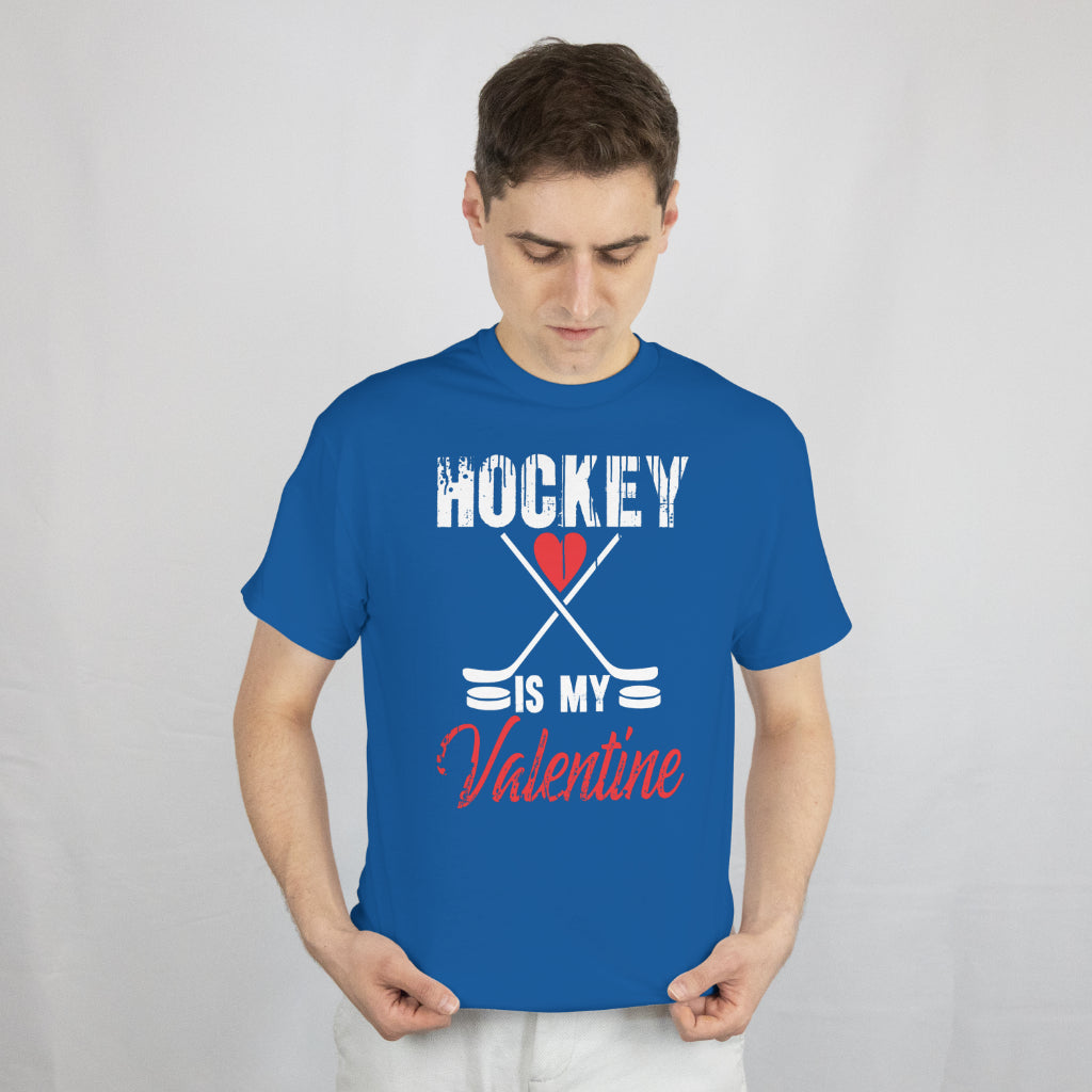 Hockey Valentines Day T-Shirt Hockey Is My Valentine Gift Tee