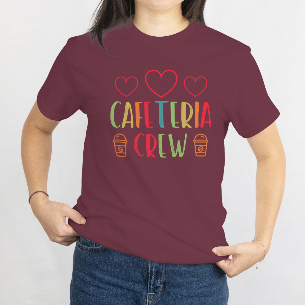 Lunch Lady Valentine's Day Tee Cafeteria Crew Groovy Valentine Unisex T-Shirt