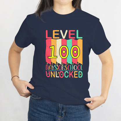 100th Day of School Gamer T-Shirt - Video Game Gift for Kids and Boys