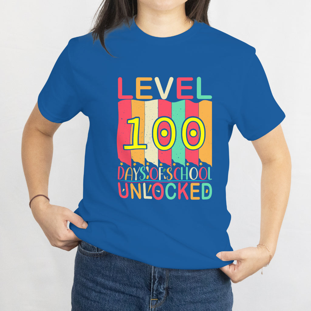 100th Day of School Gamer T-Shirt - Video Game Gift for Kids and Boys