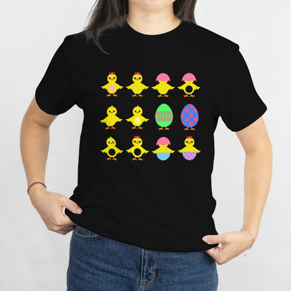 Cute Easter Chicks & Eggs T-Shirt – Fun Spring Holiday Tee