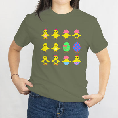 Cute Easter Chicks & Eggs T-Shirt – Fun Spring Holiday Tee