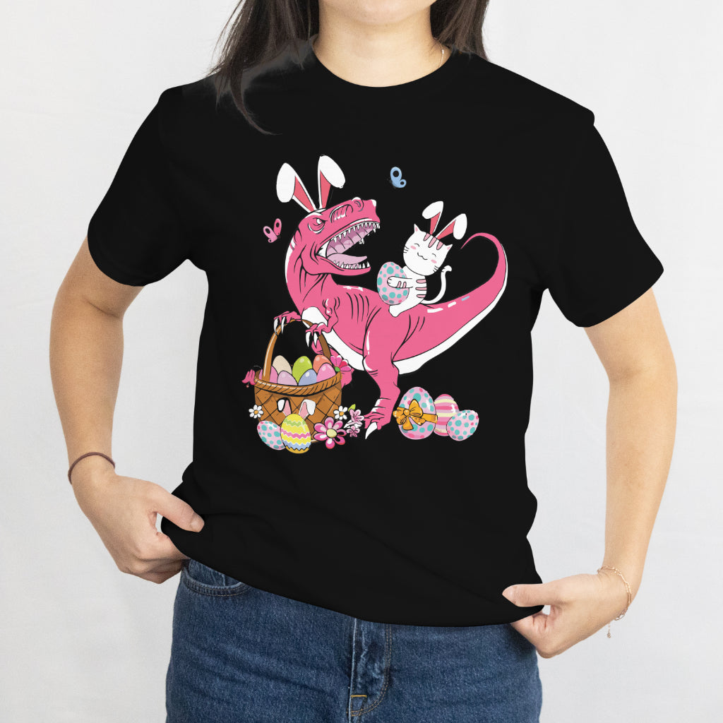 Easter Dinosaur T-Shirt - Fun Dino Easter Graphic Tee