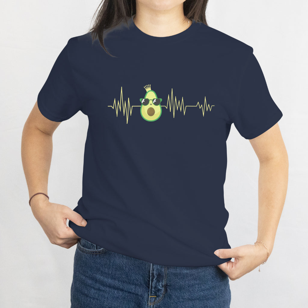 Avocado Heartbeat Funny EKG Vegan Best Gift Men Women Kids T-Shirt