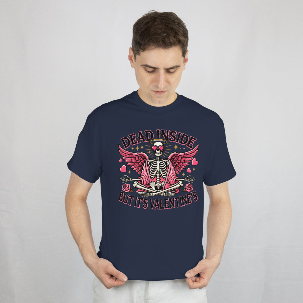 Funny Skeleton Tee Dead Inside But It's Valentines Day T-Shirt