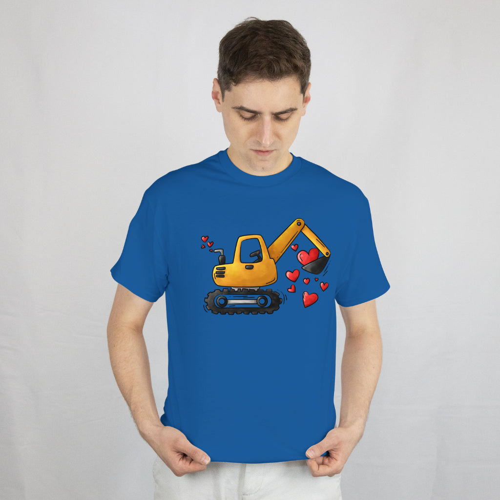 Funny Boys Kids Toddler T-Shirt Valentines Day Construction Trucks Tee