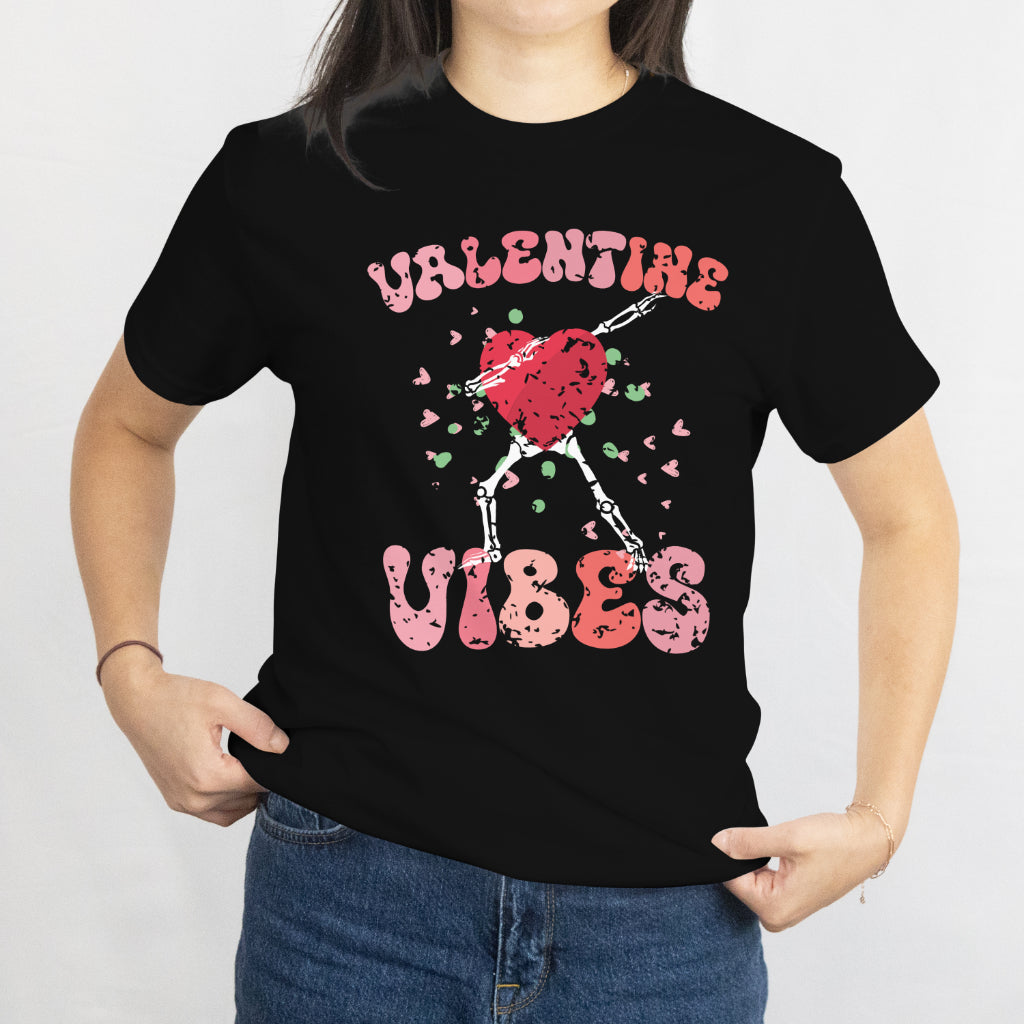 Retro Groovy Valentine Vibes Tee Valentine Day Gift