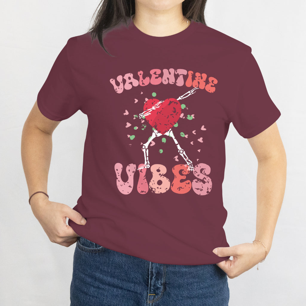 Retro Groovy Valentine Vibes Tee Valentine Day Gift