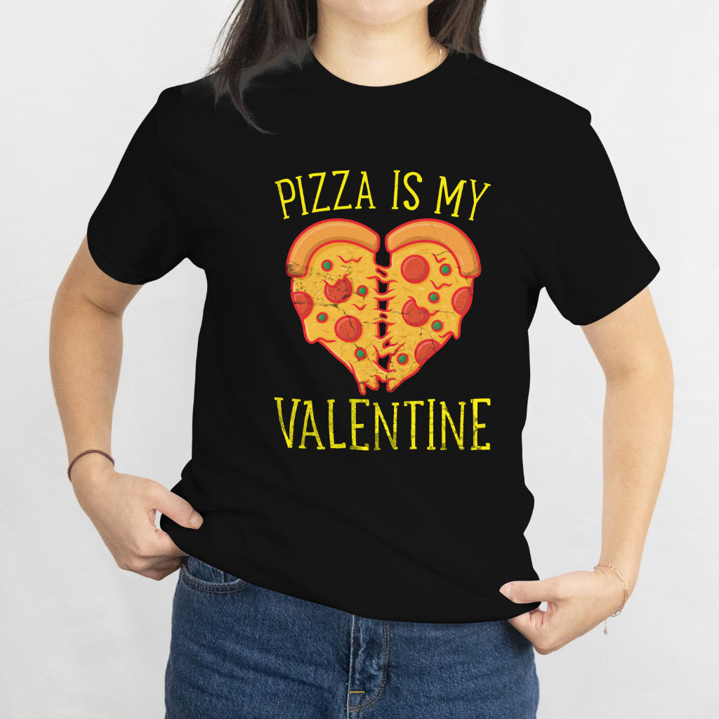 Pizza Heart Cute Valentines Day Funny Heart Shaped Pizza T-Shirt