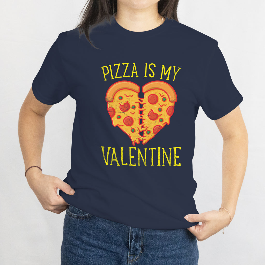 Pizza Heart Cute Valentines Day Funny Heart Shaped Pizza T-Shirt