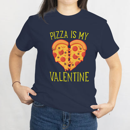 Pizza Heart Cute Valentines Day Funny Heart Shaped Pizza T-Shirt