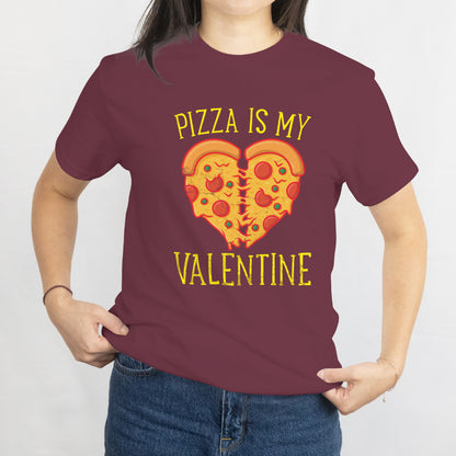 Pizza Heart Cute Valentines Day Funny Heart Shaped Pizza T-Shirt