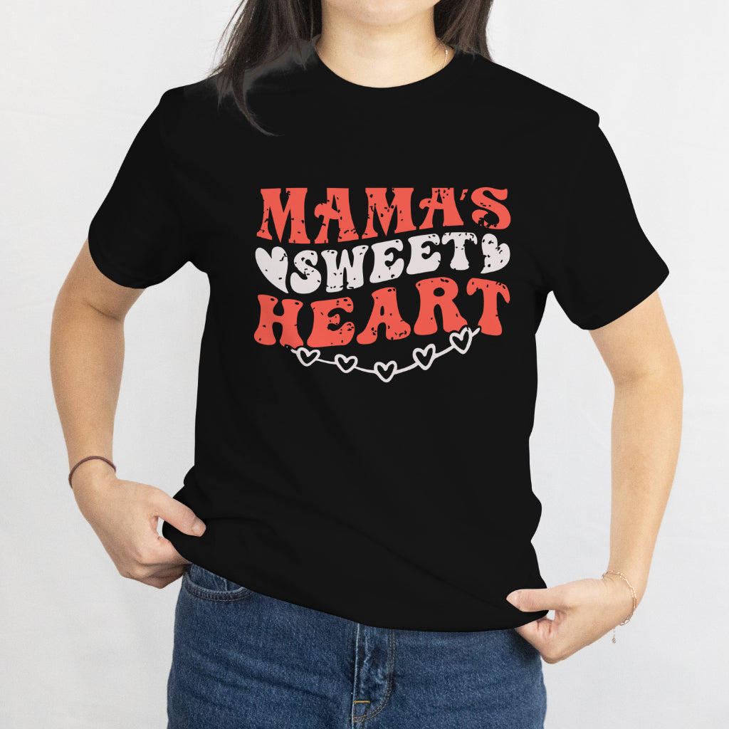 Cute Mama Heart Love Valentine Design T-Shirt Valentine's Day Gift