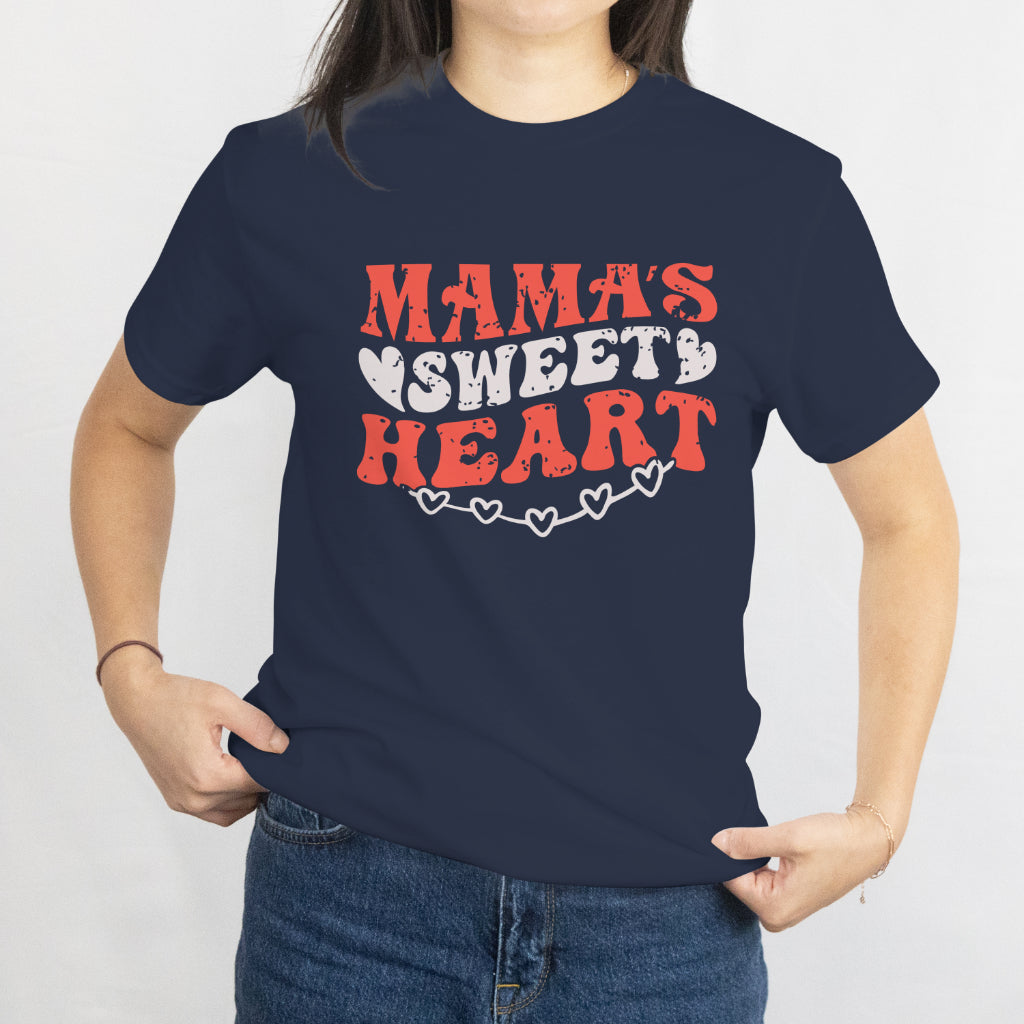 Cute Mama Heart Love Valentine Design T-Shirt Valentine's Day Gift