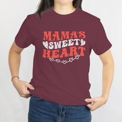 Cute Mama Heart Love Valentine Design T-Shirt Valentine's Day Gift