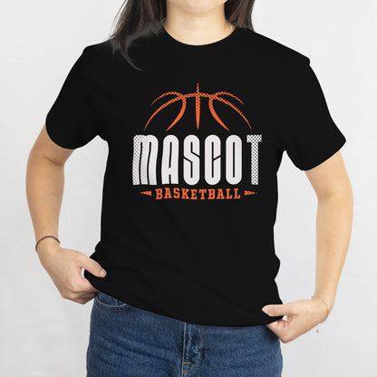 Mascot Basketball T-Shirt - Fun Sports Team Spirit Tee