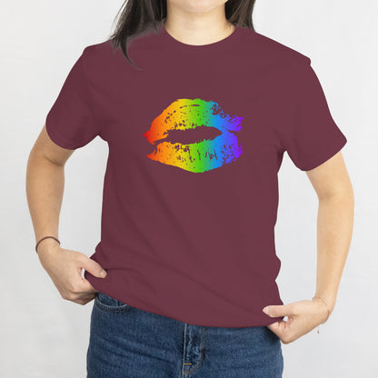 Rainbow Lips Sublimation T-Shirt