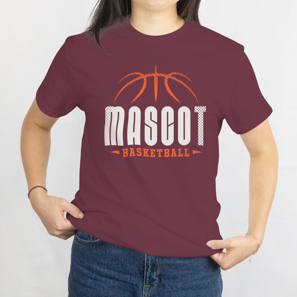 Mascot Basketball T-Shirt - Fun Sports Team Spirit Tee