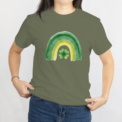 Green Rainbow Saint Patrick's Day T-Shirt - Lucky St. Paddy's Day Tee