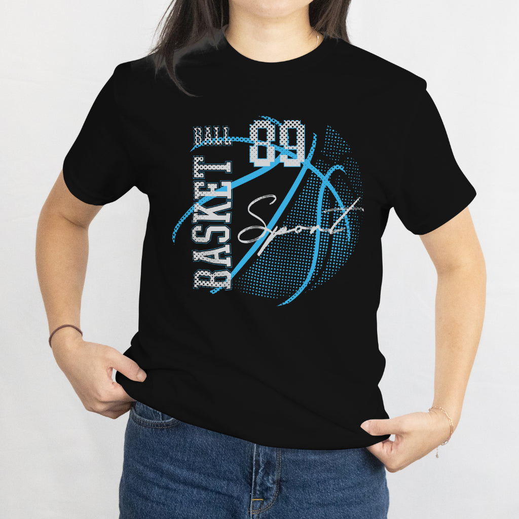 Custom Number Basketball T-Shirt - Minimalist Sports Player Jersey Tee