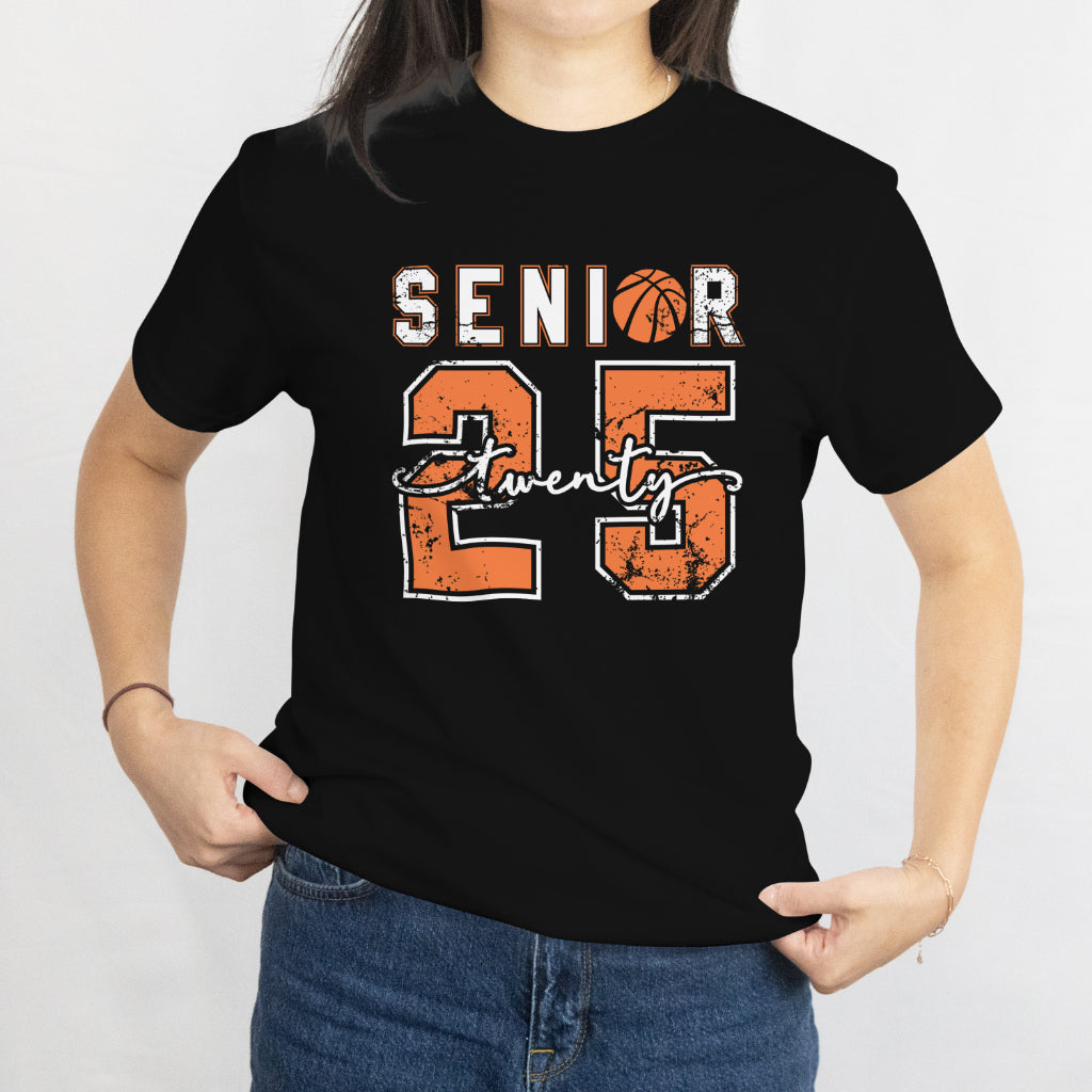 Senior Twenty Basketball T-Shirt - Class of 2025 Graduation Tee