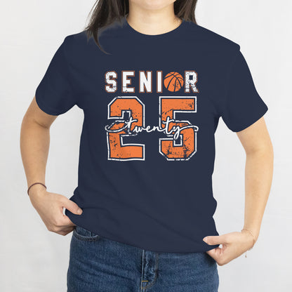 Senior Twenty Basketball T-Shirt - Class of 2025 Graduation Tee