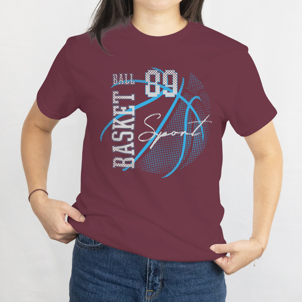 Custom Number Basketball T-Shirt - Minimalist Sports Player Jersey Tee