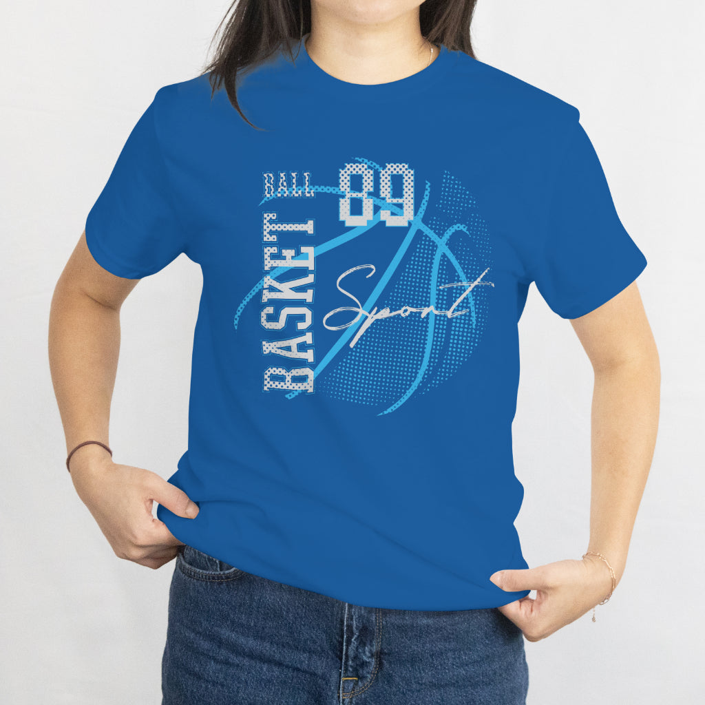 Custom Number Basketball T-Shirt - Minimalist Sports Player Jersey Tee