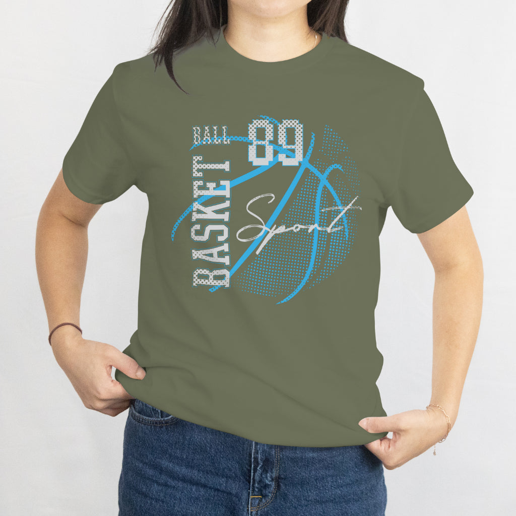 Custom Number Basketball T-Shirt - Minimalist Sports Player Jersey Tee