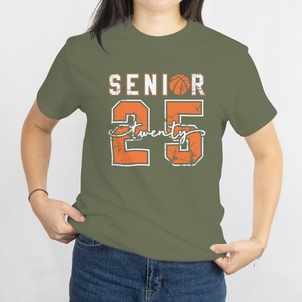 Senior Twenty Basketball T-Shirt - Class of 2025 Graduation Tee