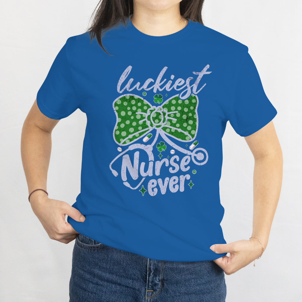 Irish Nurse Shamrock Stethoscope St Patrick's Day Nurse T-Shirt