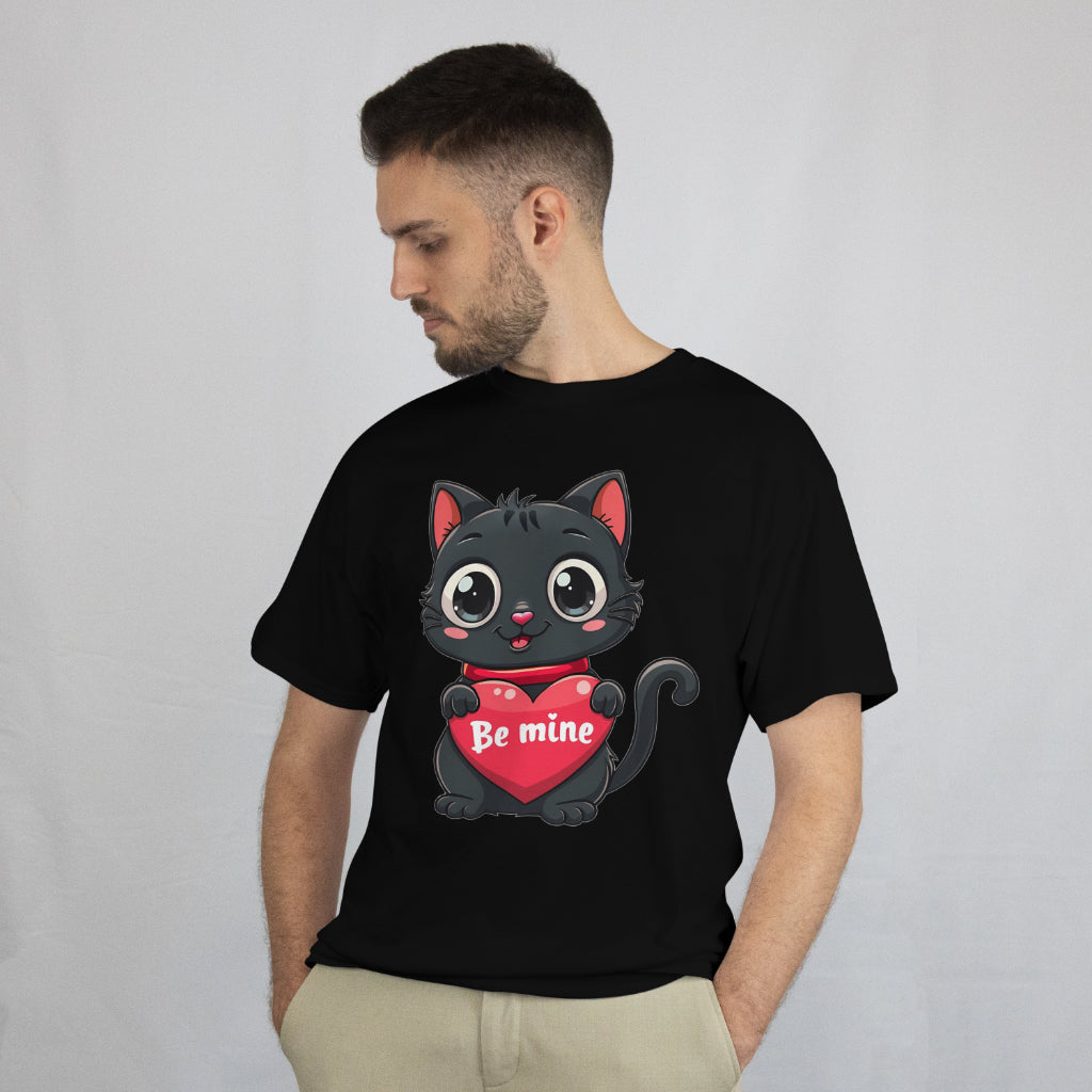 Be Mine Black Cat T-Shirt – Cute Valentine’s Day Gift for Cat Lovers