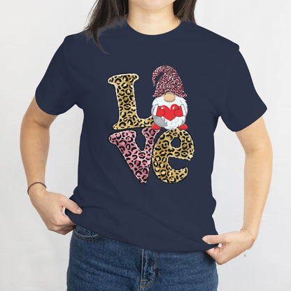 Love Valentine Gnomes Hearts T-Shirt Gnome Valentines Day Unisex Tee